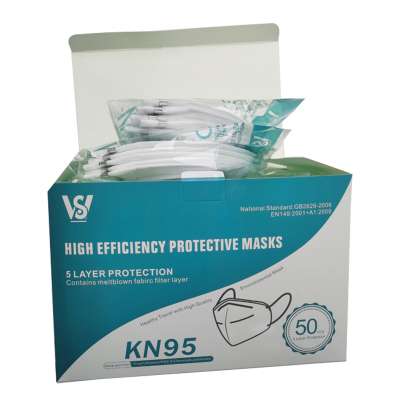 Hot Sale Disposable Folding Protective Paper kn95 Mask Packing Color Box