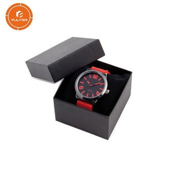 Luxury Ribbon bowknot Paper packaging watch gift Box With Lid