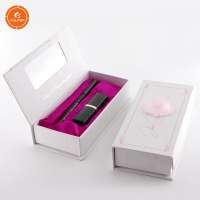 Luxury Custom White Paper 1 Bottle Essential Oil Magnetic Box with Clear Window