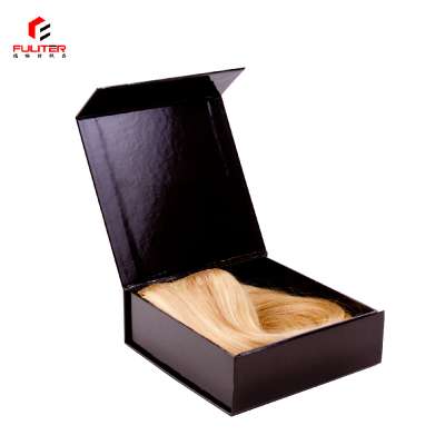 Custom design hair extension packaging box with satin