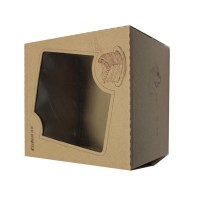 Large kraft packaging box with window